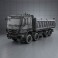 Mercedes-Benz Actros Tipper 4-axle 2011 3d model