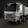 Mercedes-Benz Actros Tipper 4-axle 2011 3d model