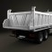 Mercedes-Benz Actros Tipper 4-axle 2011 3d model