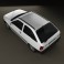 Opel Kadett E Hatchback 3-door 1984-1991 3d model