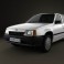 Opel Kadett E Sedan 1984-1991 3d model