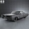 Pontiac Bonneville Hardtop 2-door 1966 3d model