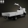 Renault Kerax Flatbed Crane 2011 3d model