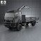Renault Kerax Flatbed Crane 2011 3d model