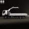 Renault Kerax Flatbed Crane 2011 3d model