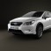 Subaru XV with HQ Interior 2012 3d model
