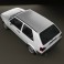 Volkswagen Golf Mk2 3-door 1983 3d model