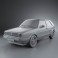 Volkswagen Golf Mk2 3-door 1983 3d model