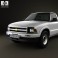 Chevrolet S10 Single Cab Standart Bed 1994 3d model