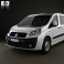 Fiat Scudo Panorama ShortWheelbase 4-door 2011 3d model