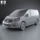 Fiat Scudo Panorama ShortWheelbase 4-door 2011 3d model