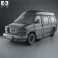 GMC Savana Cargo Van YF7 Upfitter 1997 3d model