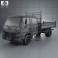 Isuzu NPR Tipper Van Truck 2011 3d model