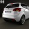 Kia Venga with HQ Interior 2011 3d model