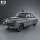 Mercury Eight Coupe Police 1949 3d model