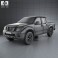 Nissan Frontier Crew Cab Short Bed 2012 3d model