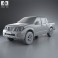Nissan Frontier Crew Cab Short Bed 2012 3d model