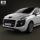 Peugeot 3008 Hybrid 2012 3d model