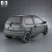Renault Twingo 1992 3d model