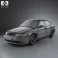 Saab 9-3 Hatchback 5-door 2001 3d model