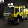 Scania P Fire Truck Airport 2011 3d model