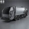 Scania P Garbage 2011 3d model