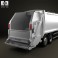 Scania P Garbage 2011 3d model