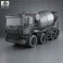Scania P Mixer 2011 3d model