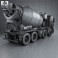 Scania P Mixer 2011 3d model