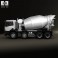 Scania P Mixer 2011 3d model