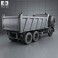 Scania P Tipper 2011 3d model