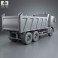 Scania P Tipper 2011 3d model