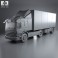 Scania P Tractor Trailer 2011 3d model