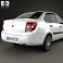 Lada Granta sedan 2012 3d model