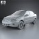 Lada Granta sedan 2012 3d model