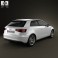 Audi A3 Hatchback 3-door 2013 3d model