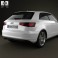 Audi A3 Hatchback 3-door 2013 3d model