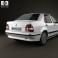 Renault 19 Sedan 1988 3d model