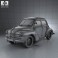 Renault 4CV sedan 1947-1961 3d model