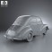 Renault 4CV sedan 1947-1961 3d model