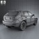 Saab 9-4X 2012 3d model