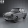 Trabant 601 Sedan 1963 3d model