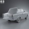 Trabant 601 Sedan 1963 3d model