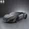 Acura NSX convertible 2012 3d model