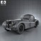 Jaguar XK120 coupe 1953 3d model