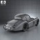 Jaguar XK120 coupe 1953 3d model