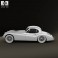Jaguar XK120 coupe 1953 3d model