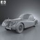 Jaguar XK120 coupe 1953 3d model