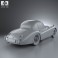 Jaguar XK120 coupe 1953 3d model