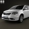 Lancia Voyager 2012 3d model